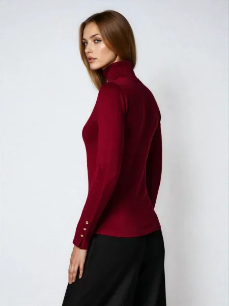 Водолазка бордовий