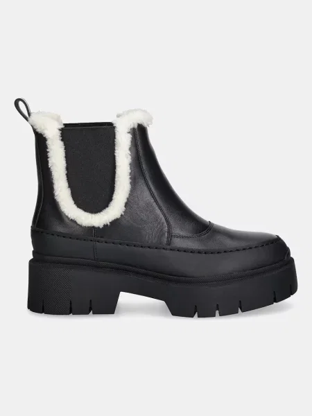 Черевики HUGO Kris на платформі злегка утеплені чорний