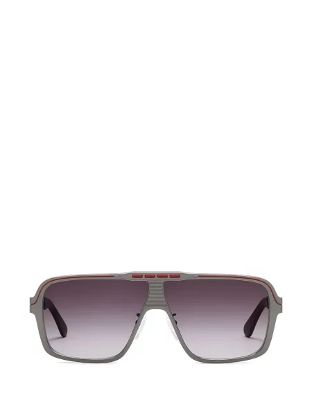 Ochelari de soare L.g.r cu imprimeu geometric gri