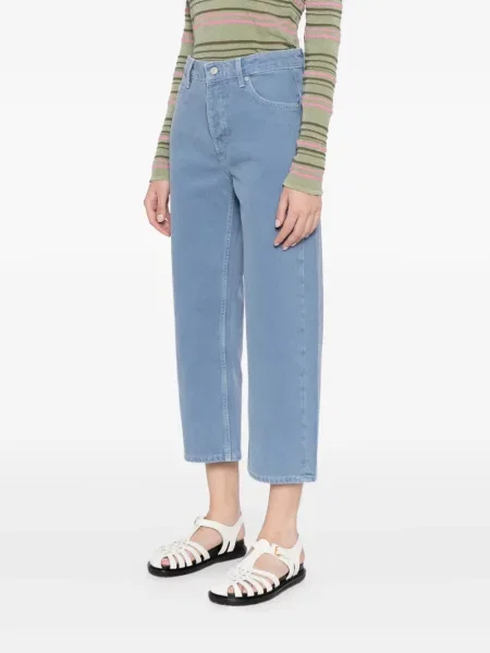 Blugi boyfriend Free People albastru