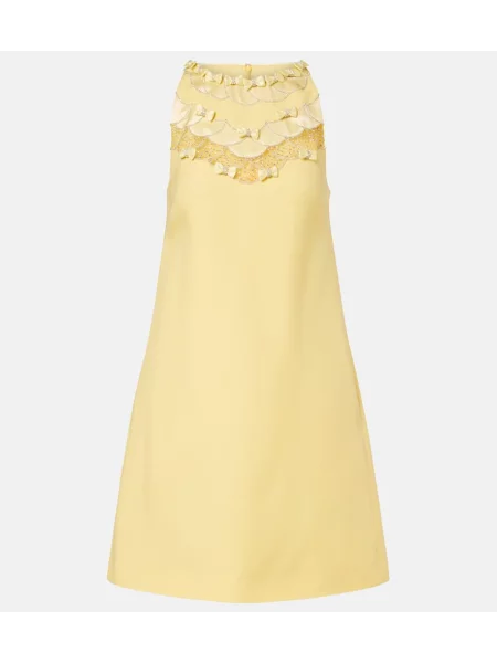 Rochie Valentino din crep galben