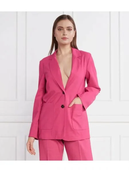 MAX&Co. Jachetă cu adaos de lână roz