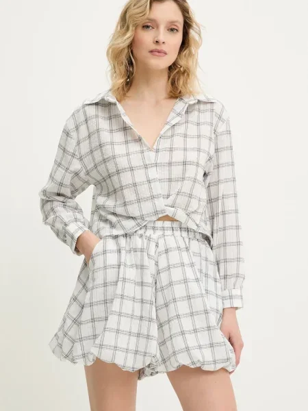 Halenka Answear Lab vzorovaná bílá