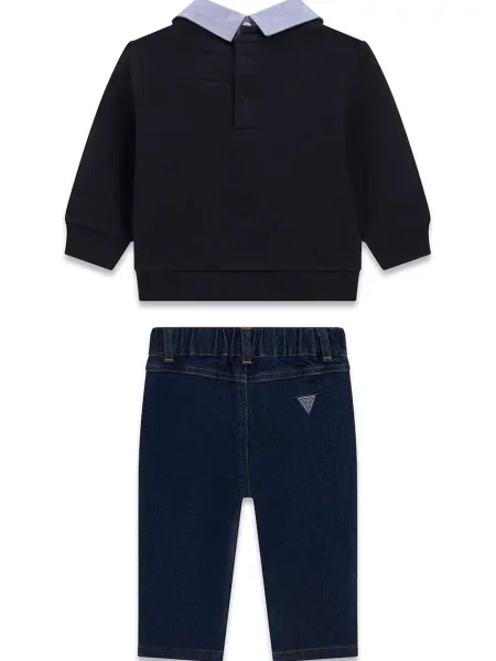 Guess Set bluză și pantaloni din Bleumarin