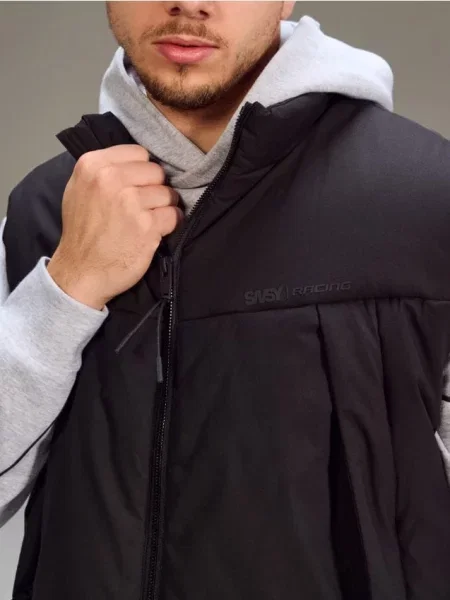 Sinsay Kamizelka puffer ze stójką czarny