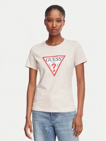 Guess Tricou deschis roz