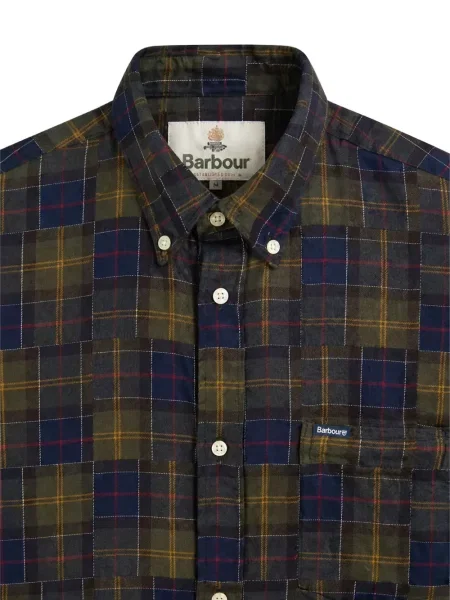 Lung cămașă Barbour cu mâneci lungi verde