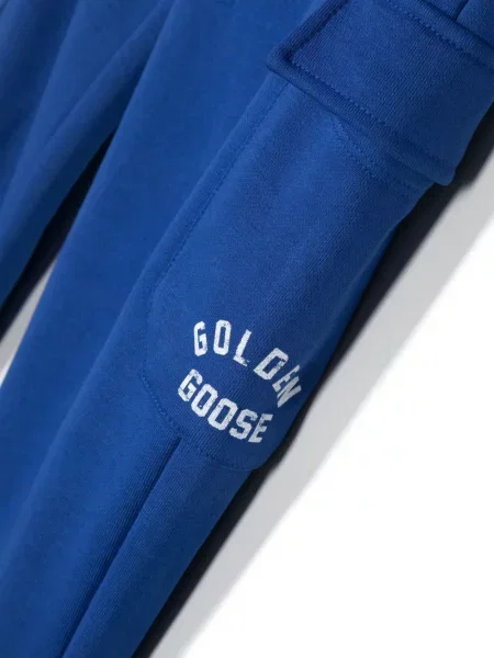 Spodnie dziecięce Golden Goose niebieskie
