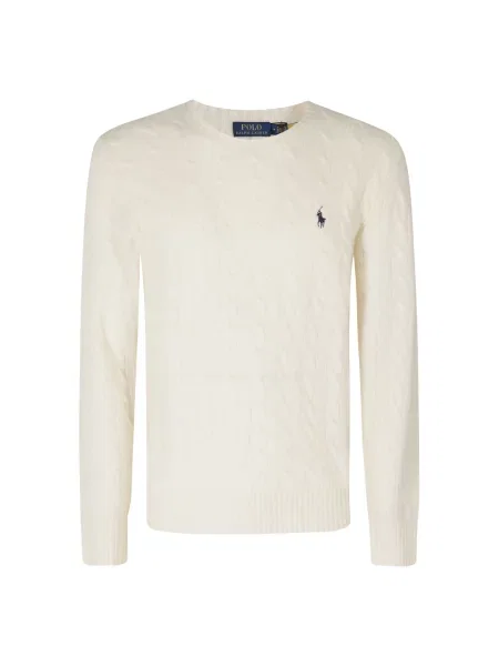 Sweter Polo Ralph Lauren z kaszmiru beżowy