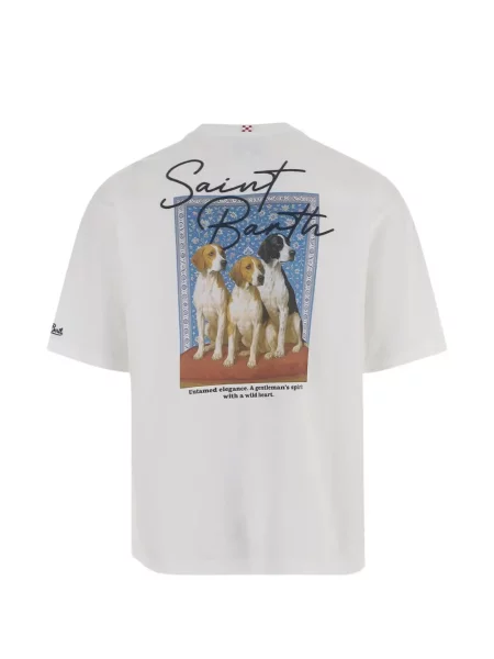 Tricou Mc2 Saint Barth cu imagine alb