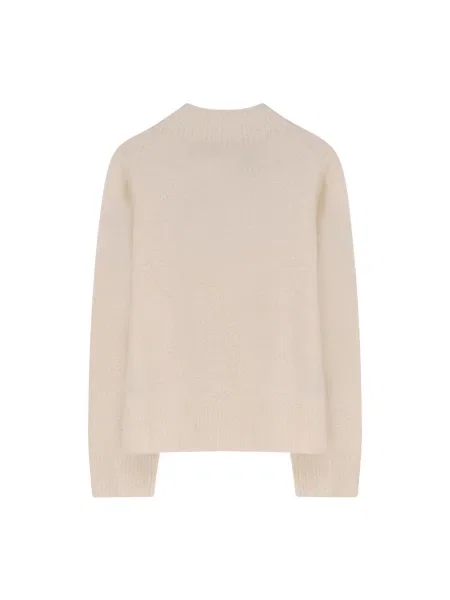 Sweter z dzianiny o kroju regular fit z mieszanki wełny i kaszmiru model ‘FUBRINA’ Boss beżowy