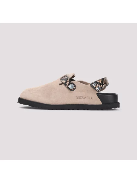 Birkenstock sandały zamszowe Tokio EXQ LE beżowy