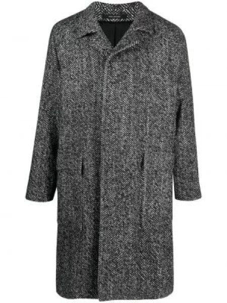 Palton Tagliatore tricotate negru