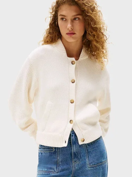 Кардиган Tommy Hilfiger з джерсі білий