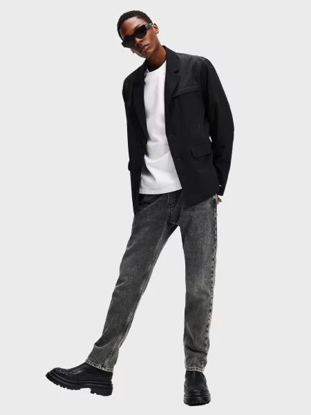 Прямі джинси Karl Lagerfeld Jeans бавовна/еластан чорний