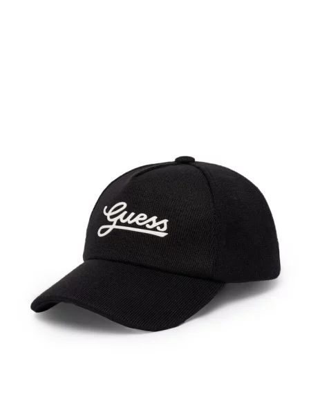 Czapka z daszkiem Guess czarna