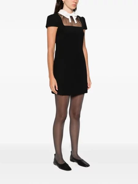 Rochie mini Self-portrait cu mărgele de costum negru