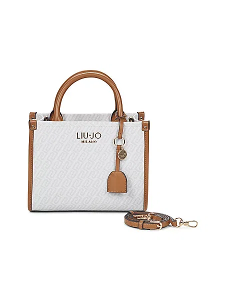 Liu Jo Ročna torbica ECS kit / ecru / konjak bež