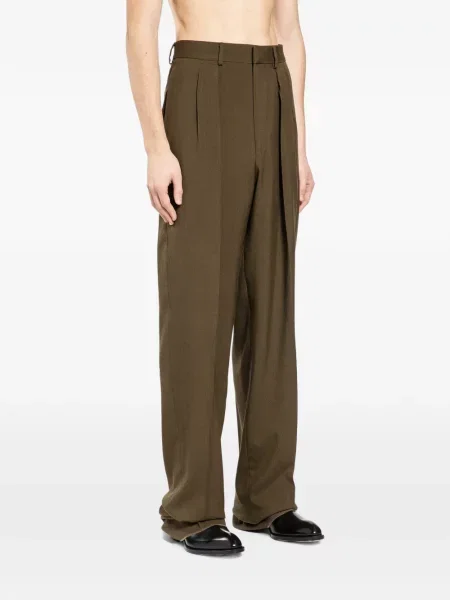 Pantaloni Tom Ford de lână verde
