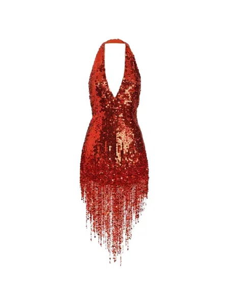 Rochie Dolce & Gabbana cu broderie din tul roșu
