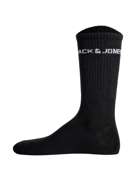 JACK & JONES Sportovní ponožky černá bílá