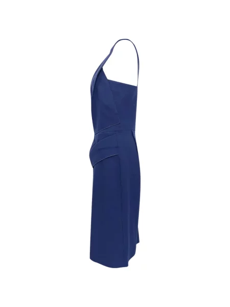 Rochie midi Roland Mouret cu un umăr gol albastru