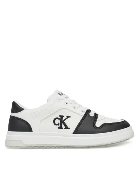 Calvin Klein Jeans Sneakers Low Cut Lace-Up Sneaker S alb