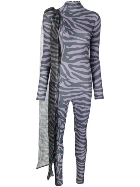 Kombinezon Atu Body Couture z kokardką szary