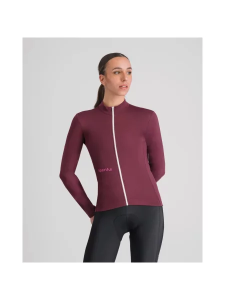 Koszulka rowerowa Sportful Classic Thermal długa rękaw morado M