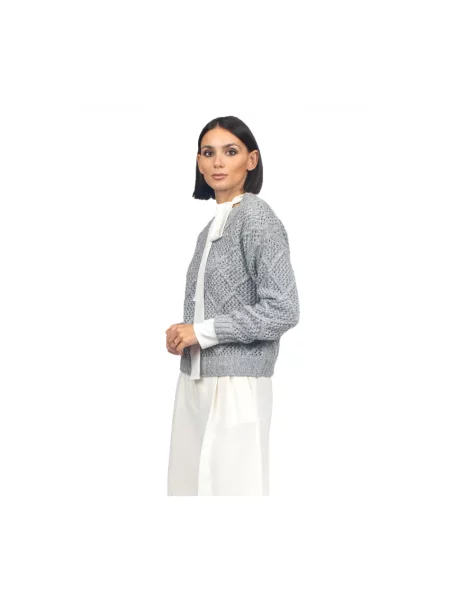 Sweter Max Mara Studio wełniany szary