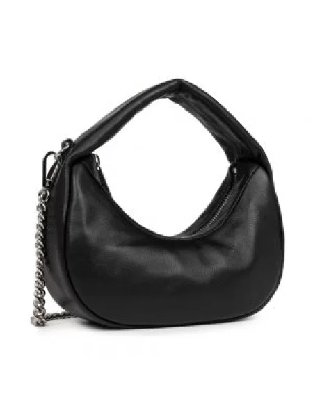 Torebka hobo Lancaster skórzana czarna