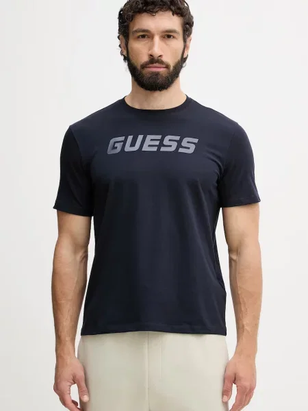 Guess t-shirt ανδρικό με BRUCE μπλε