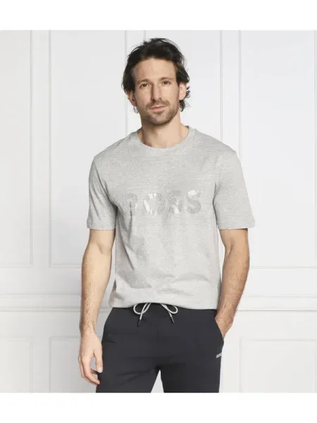 BOSS GREEN Tricou Diamond 1 gri