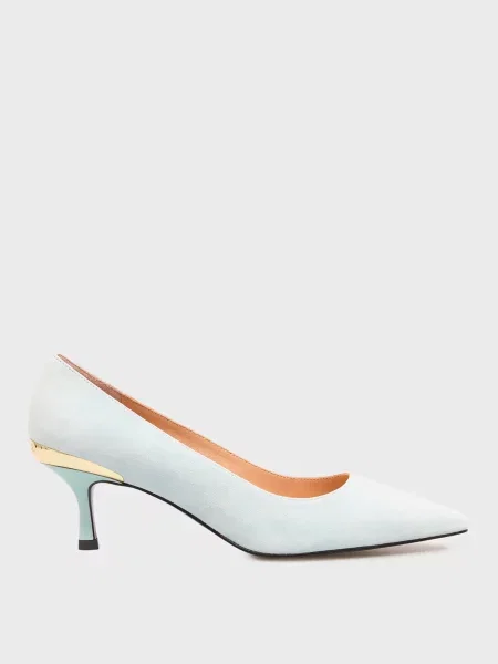 Замшеві туфлі Love Moschino блакитні