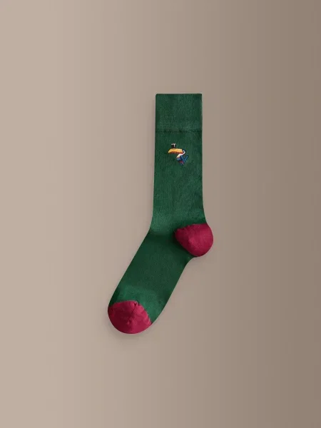 Next Șosete gri / verde / roșu negru