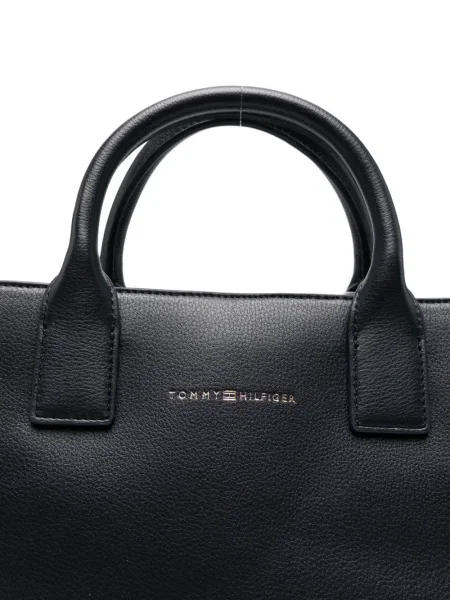 Remenčić torbica Tommy Hilfiger s autogramom crna