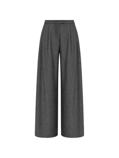 Pantaloni 's Max Mara de lână evazate gri