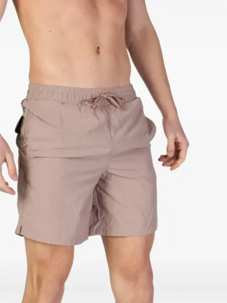 Kąpielówki Lyle & Scott z logo ze sznurkiem szare