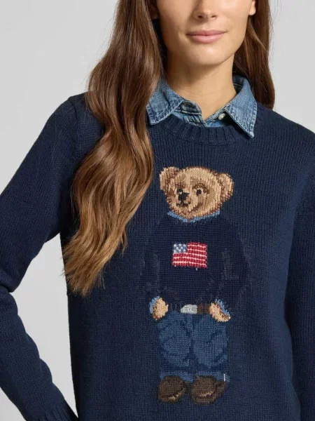 Polo Ralph Lauren sweter ciepły granatowy