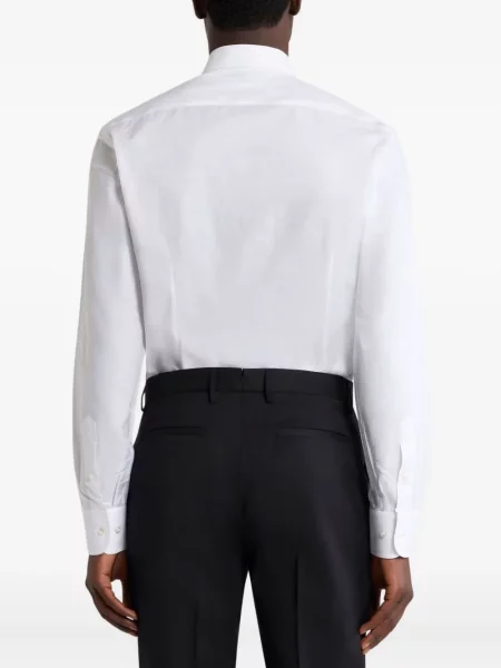 Cămașă Etro cu model floral din jacard alb