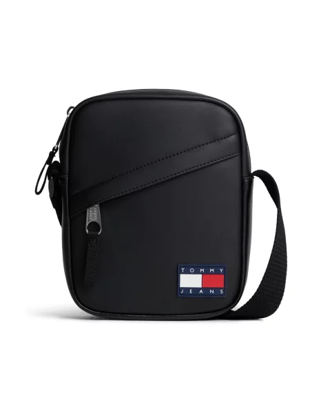 Taška cez rameno Tommy Jeans Tjm Daily Pu Reporter čierna