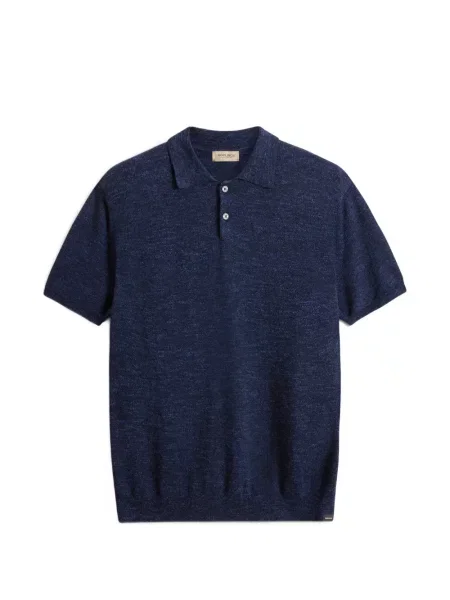 Tricou polo Woolrich scurt albastru