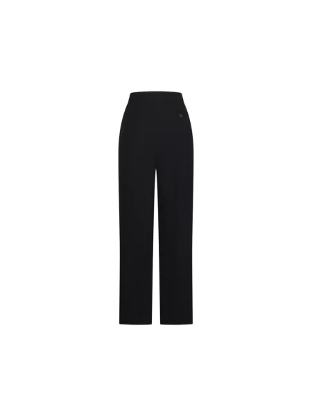 Lniane spodnie Givenchy czarne