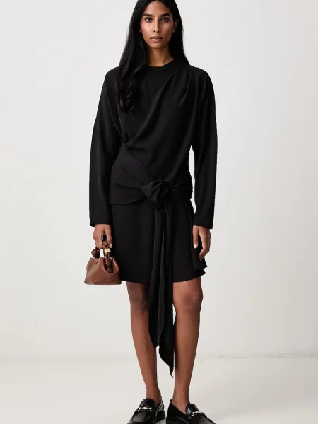 GANNI Cady Crepe rochie simplă