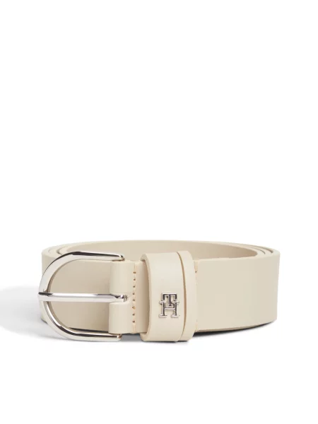 TOMMY HILFIGER Curea ESSENTIAL EFFORTLESS ecru