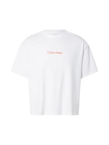 Calvin Klein Jeans Póló OBSESSION narancs / fekete fehér