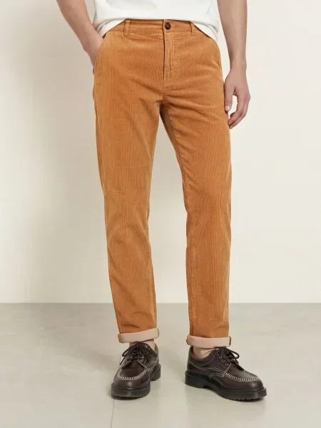 Mos Mosh Gallery Kordové Kalhoty Mmghunt Regular Fit hnědá