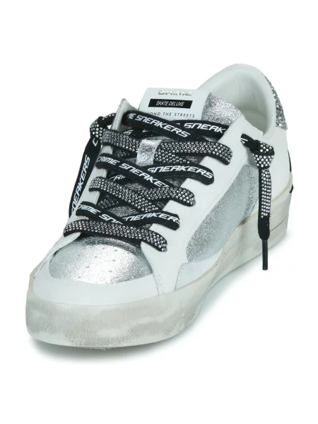 Crime London sneakers din piele DELUXE alb