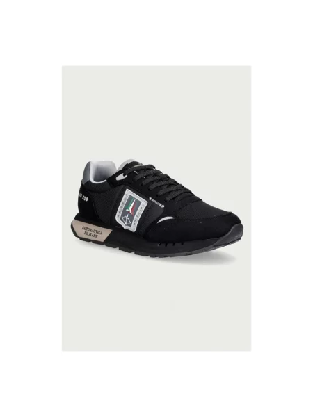 Sneakersy Aeronautica Militare czarne