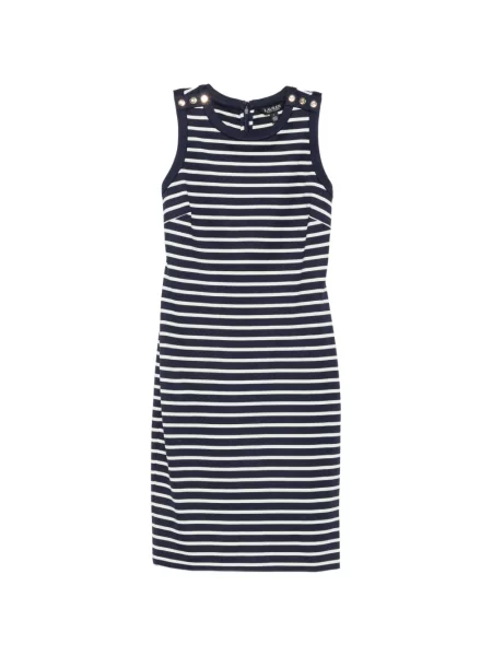 Rochie Lauren Ralph Lauren cu dungi albastru